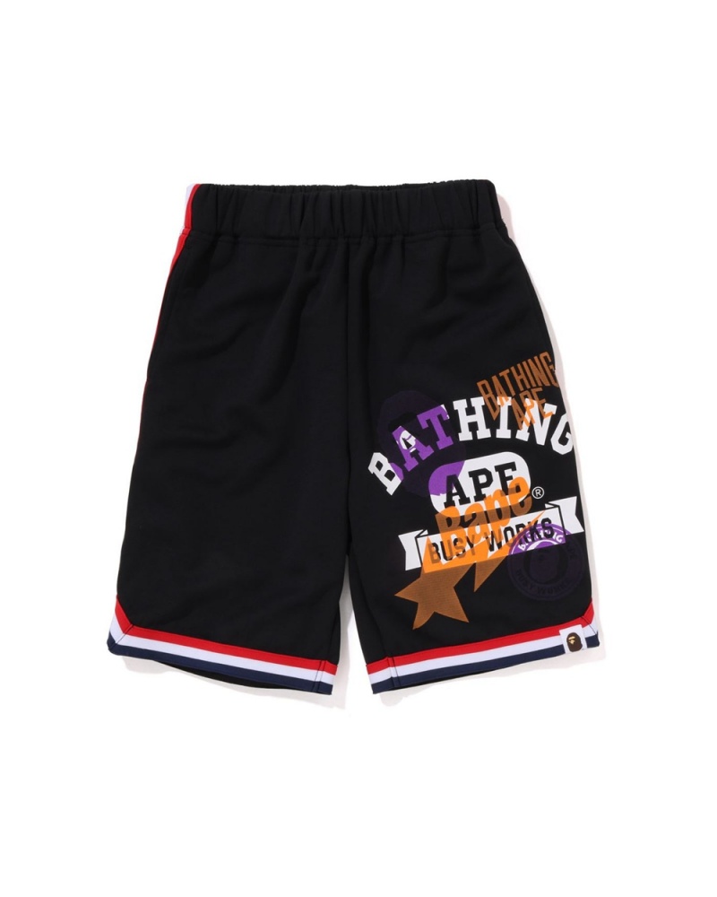 Pantalons Bape Multi Print Basketball Shorts Noir Enfant | BMG-19889587